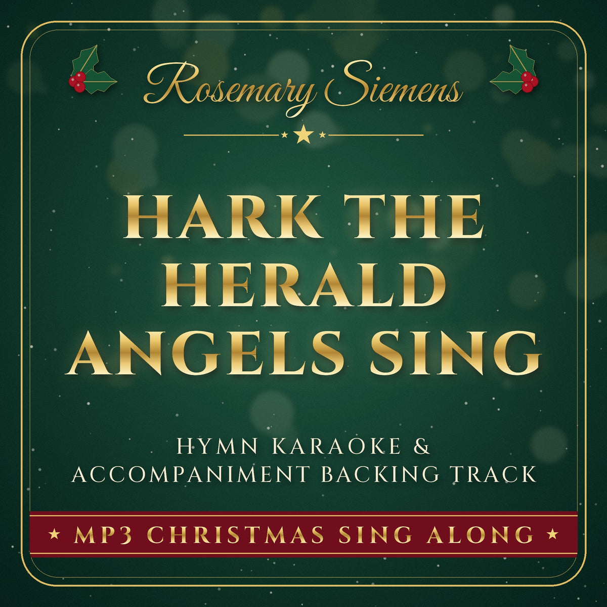 Hark The Herald Angels Sing Christmas hymn karaoke backing track cover by Rosemary Siemens